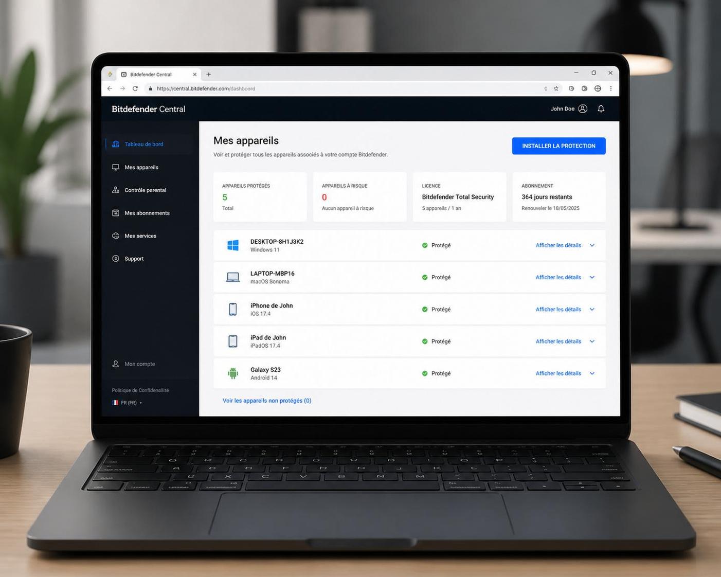 découvrez le guide complet des fonctionnalités de bitdefender central, votre solution de sécurité tout-en-un pour protéger vos appareils efficacement.