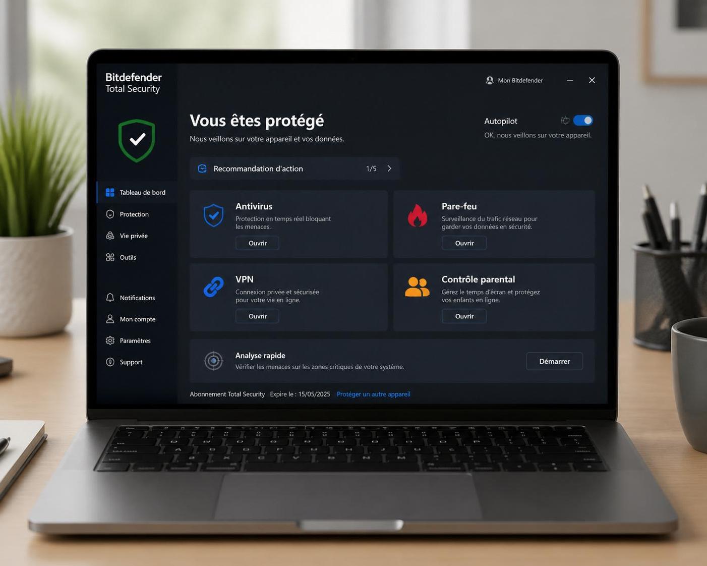 découvrez notre avis complet sur bitdefender total security 2026 après plusieurs mois d'utilisation. analyse des performances, des fonctionnalités et de la protection pour choisir la meilleure solution de sécurité.