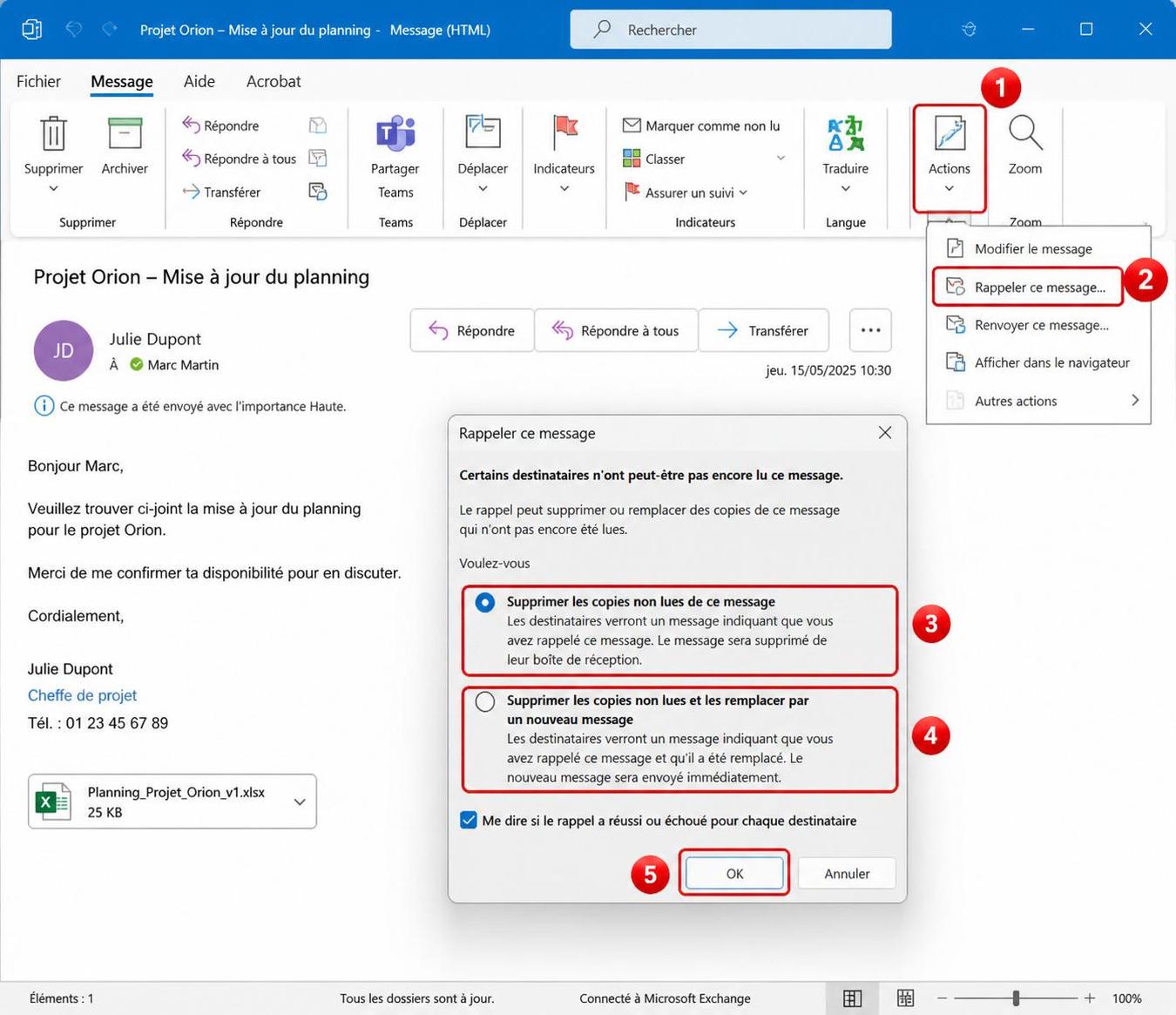 découvrez nos astuces efficaces pour rappeler un mail dans outlook avec succès et éviter les erreurs de communication.