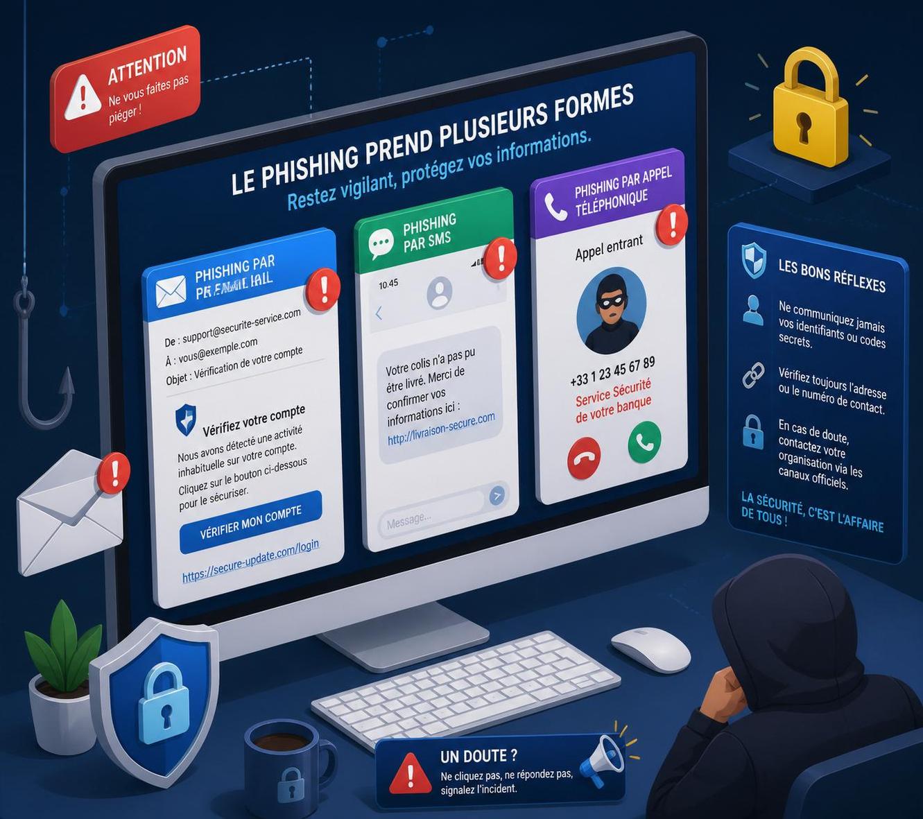 découvrez le phishing expliqué simplement : définition claire et mécanismes clés pour comprendre et éviter cette technique de fraude en ligne.