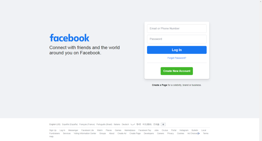 Supprimer compte Facebook