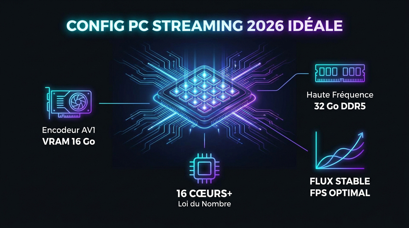 Configuration PC haut de gamme pour le streaming 4K avec composants de 2026