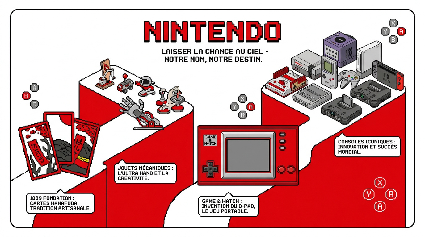 L'évolution de Nintendo des cartes hanafuda aux consoles de jeux vidéo modernes