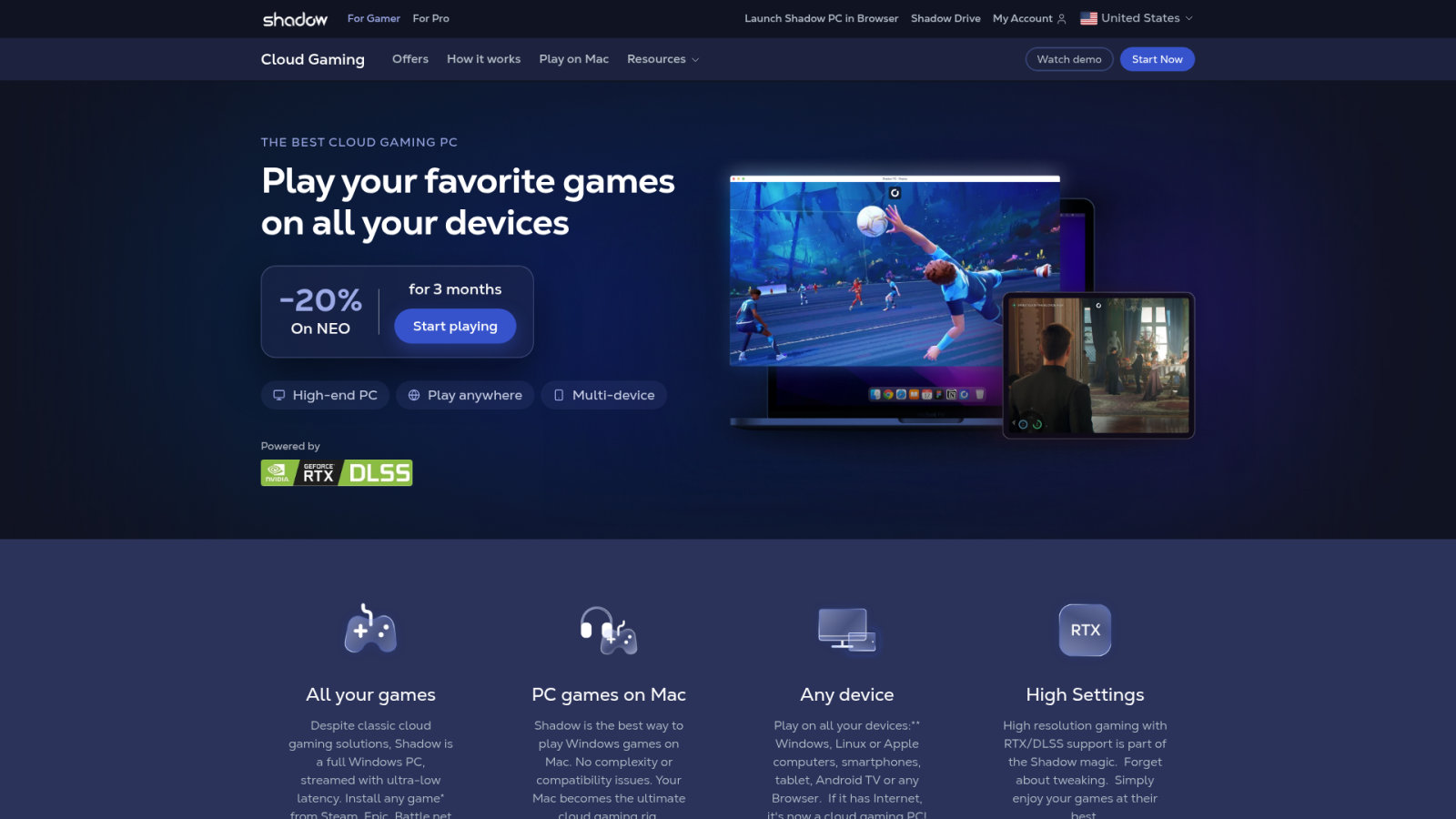 Shadow : ton PC gamer complet dans le cloud